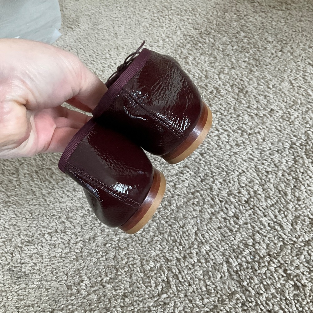 Mansur Gavriel Patent Wine Burgundy Ballet Flats - Picture 10 of 10